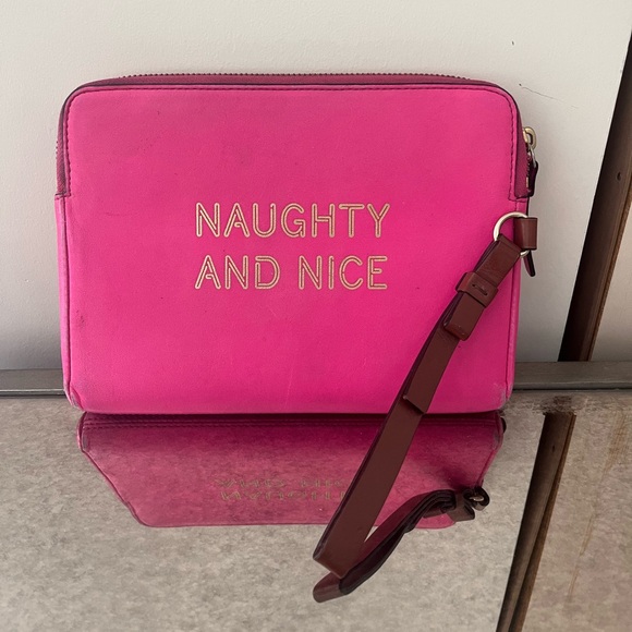 Kate Spade ♠️ Naughty 😈 and Nice 😊 iPad Mini Case Clutch - Picture 1 of 6